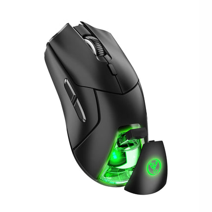 Wireless Mouse with 3-Mode Connection, Rechargeable, 4000 DPI & Colorful Backlight