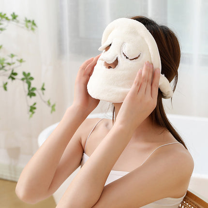 Masque anti-âge réutilisable en serviette pour le visage