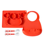 Red dishes set