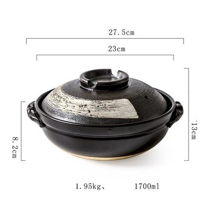 Stew Pot Soup Household Ceramic Gas Clay Pot Rice Casserole - Wnkrs