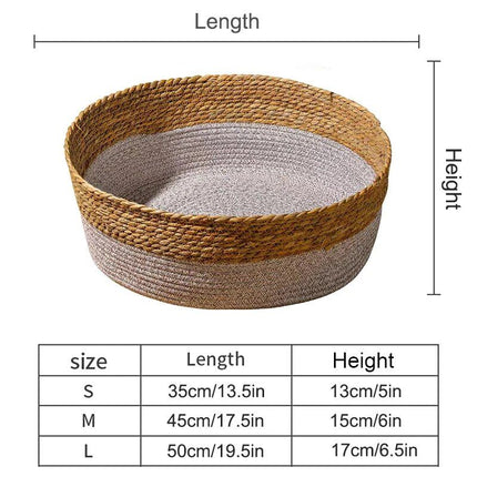 Handwoven Rattan Cat Bed - Wnkrs