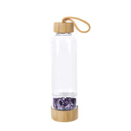 Natural crystal gravel water bottle - Wnkrs