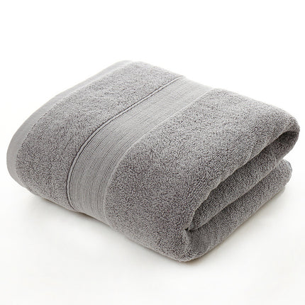 Cotton thickened plain colored bath towel - Wnkrs