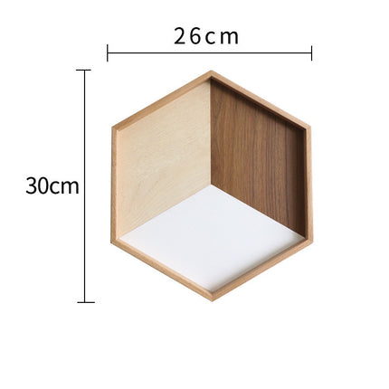 wooden tray wooden plate hexagon - Wnkrs