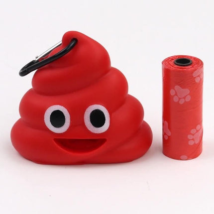 Compact & Playful Silicone Poop Bag Dispenser for Pets - Wnkrs