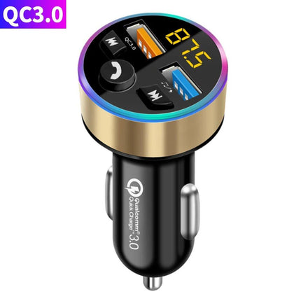 Bluetooth 5.0 Car FM Transmitter with Dual USB PD Charging & LED Backlit MP3 Player - Wnkrs