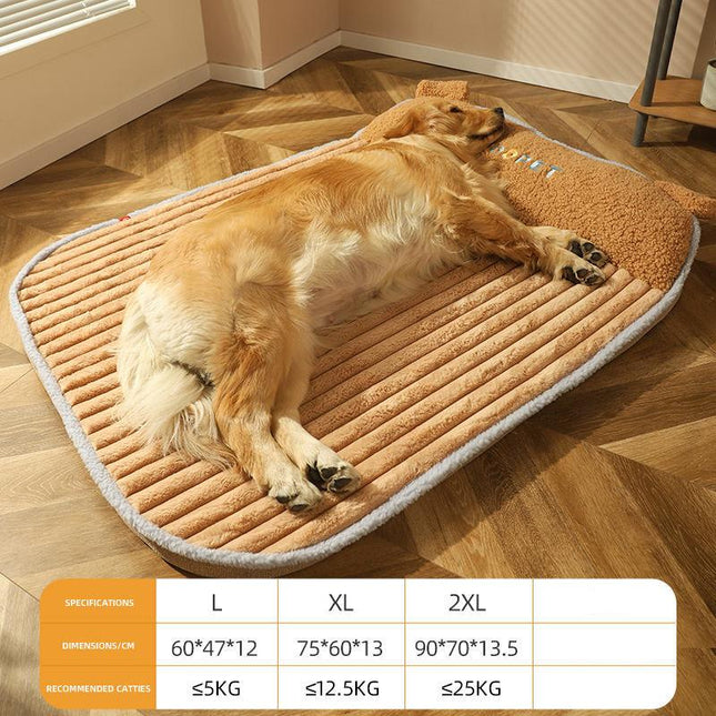 Acogedora cama con calefacción para perros y gatos