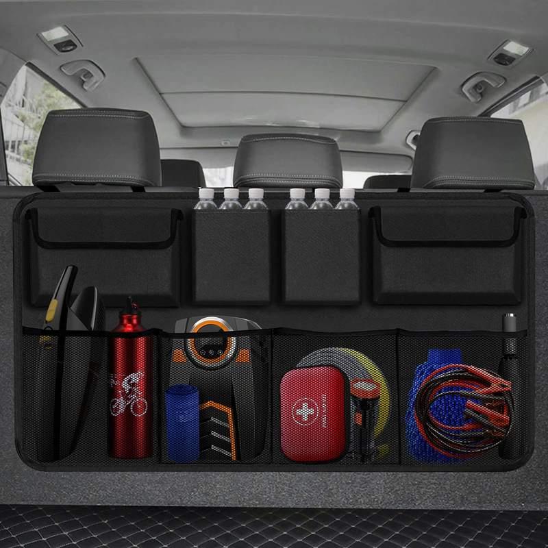 Hanging Car Trunk Organizer with Eight Pockets