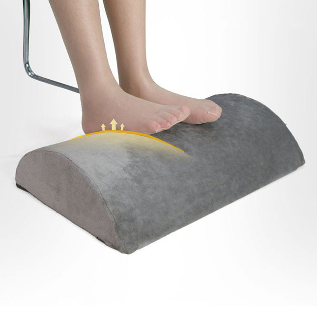 Semi-cylindrical foot pillow