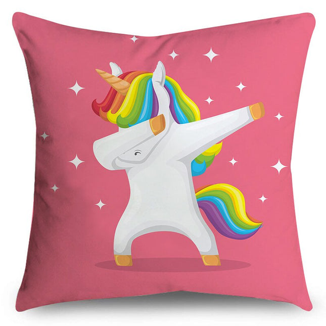 Polyester Unicorn Themed Pillow Case
