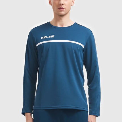 Haut d'entraînement de football à manches longues pour hommes - T-shirt de sport de course respirant