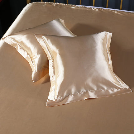 Pure color silk square pillowcase - Wnkrs