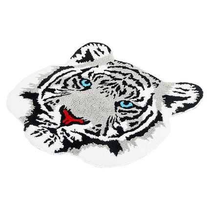 Tapis touffeté à tête de tigre pour salon et chambre d'enfant