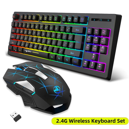 Wireless 87-Key Gaming Keyboard and Mouse Combo