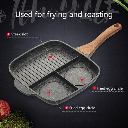 Maifanshi fried steak pot multi-function household omelette pan pan induction cooker non-stick pan - Wnkrs