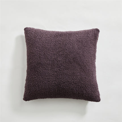 Housse de coussin de canapé en peluche confortable - Taie d'oreiller décorative douce et moelleuse