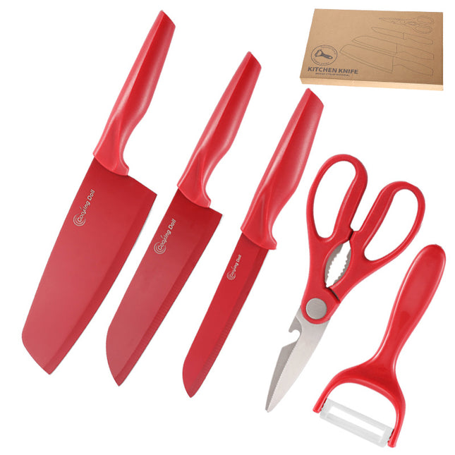 Knife Set Stainless Steel 5 Piece Set - Wnkrs