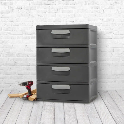 Durable 4-Drawer Storage Organizer for Home and Garage - Wnkrs