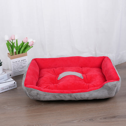 Lit pour chien en peluche confortable