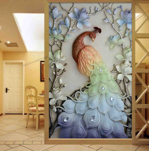 Meian, Special Shape, Diamond Embroidery, Animal, Peacock, 5D, Diamond Painting, Cross-stitch, 3D, Diamond Mosaic, Decoration, Christmas