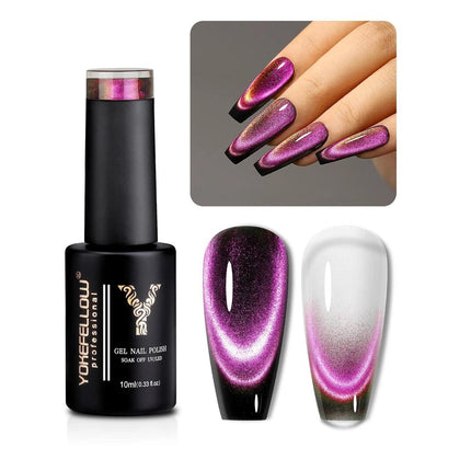 Juego de 5 esmaltes de uñas en gel magnéticos Dream Cat de 10 ml: esmalte semipermanente para manicura con luz UV y LED