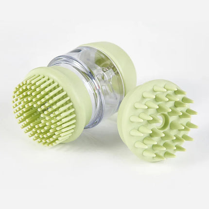 Brosse de bain en silicone souple pour animaux de compagnie