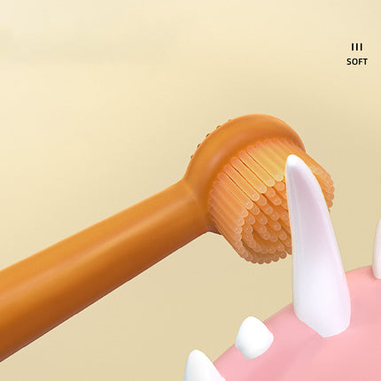 Ensemble brosse à dents et dentifrice en silicone pour animaux de compagnie