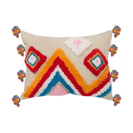 Geometric tassel pillowcase - Wnkrs