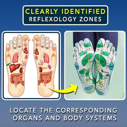 Calcetines de reflexología y masaje de acupresión