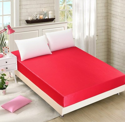 Summer ice silk silk silk bed  solid color bed cover bed package  bed cover special pillowcase - Wnkrs