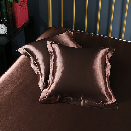 Pure color silk square pillowcase - Wnkrs