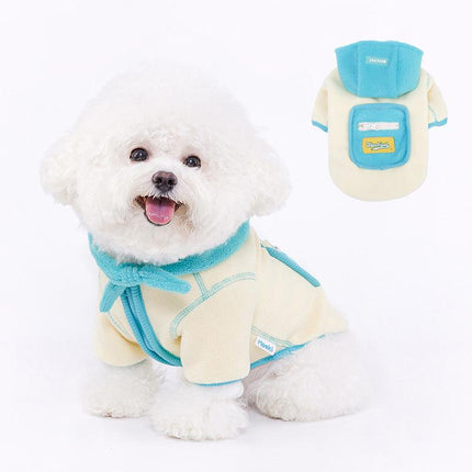 Veste polaire chaude avec bonnet amovible – Vêtements d'hiver pour animaux de compagnie pour chiens et chats