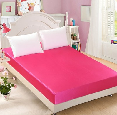 Summer ice silk silk silk bed  solid color bed cover bed package  bed cover special pillowcase - Wnkrs