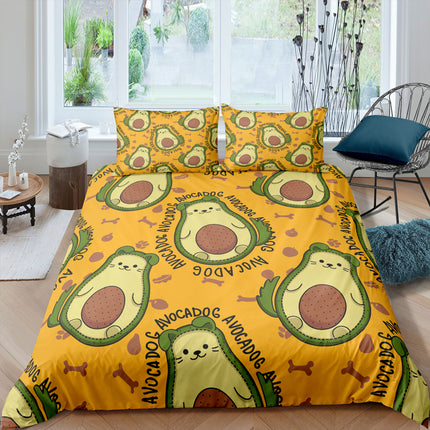 Printed Three-piece Quilt Cover Sheet - Wnkrs