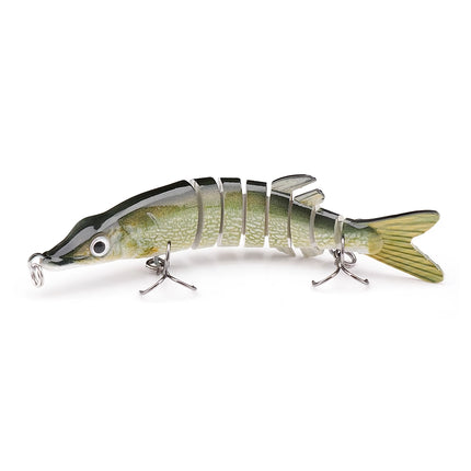 Leurre de pêche Crankbait Mini Pike 10 cm 8,7 g - Leurre artificiel à immersion lente pour brochet, bar et plus encore