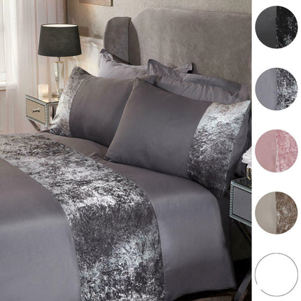 Pressed velvet panel duvet cover - Wnkrs