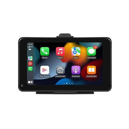 Reproductor multimedia para coche con pantalla táctil de 7 pulgadas: CarPlay y Android Auto inalámbricos, transmisor FM, control por voz