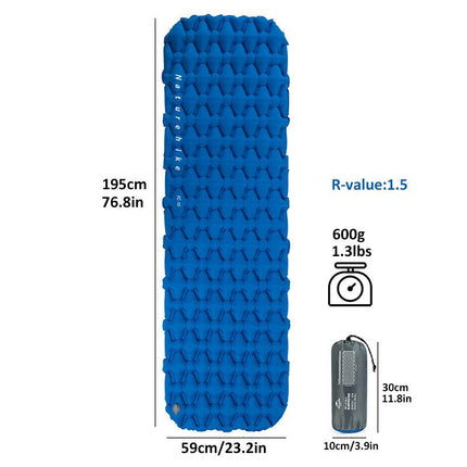 Colchón inflable ultraligero para acampar