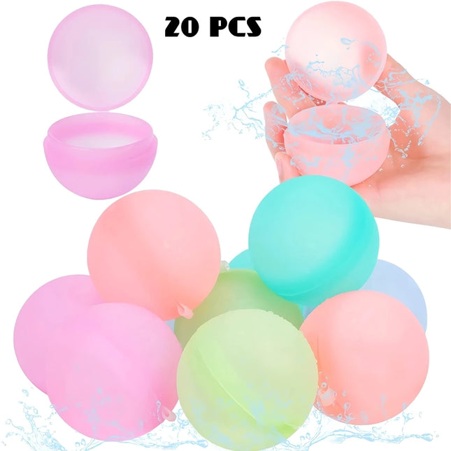 Globos de agua de silicona reutilizables para varias edades