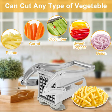 Stainless Steel Vegetable and Fruit Cutter - Multifunctional Manual Potato Slicer