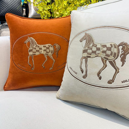 Fashion Simple Hot Stamping Embroidery Cushion Pillowcase - Wnkrs