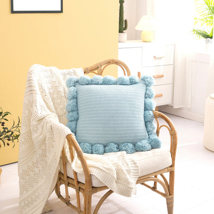 Ins Wind Big Ball Ball Nordic Knitted Pillow Pillow - Wnkrs