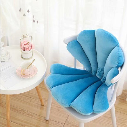 Luxurious Velvet Seal Shell Chair Cushion Unqiue Rose Seat Pillow Upscale Restaurant Chair Decor Girly Room Decorations - Wnkrs