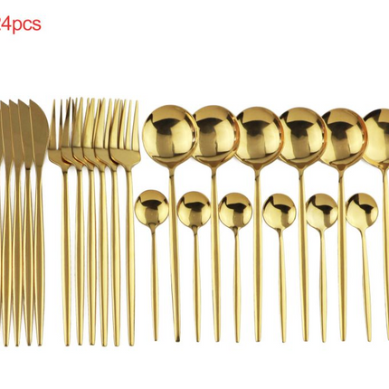 24pcs Luxury Cutlery Set - Wnkrs