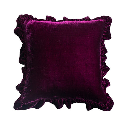 Cushion Lace Throw Pillow Solid Color Sofa Waist Pillow Bed Head Pillow Pillow Cover - Wnkrs