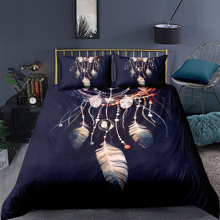 Digital Printing Quilt Cover Three-piece Foreign Trade Dream Catcher Series - Wnkrs