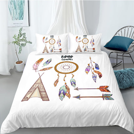 Digital Printing Quilt Cover Three-piece Foreign Trade Dream Catcher Series - Wnkrs