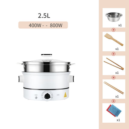 Multifunctional household small electric hot pot cooking pot electric cooking pot plug in one dormitory student 1 person 2-3 - Wnkrs