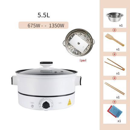 Multifunctional household small electric hot pot cooking pot electric cooking pot plug in one dormitory student 1 person 2-3 - Wnkrs