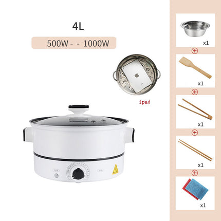 Multifunctional household small electric hot pot cooking pot electric cooking pot plug in one dormitory student 1 person 2-3 - Wnkrs